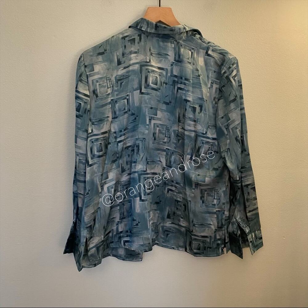 Vintage Blue Blouse - Picture 6 of 9